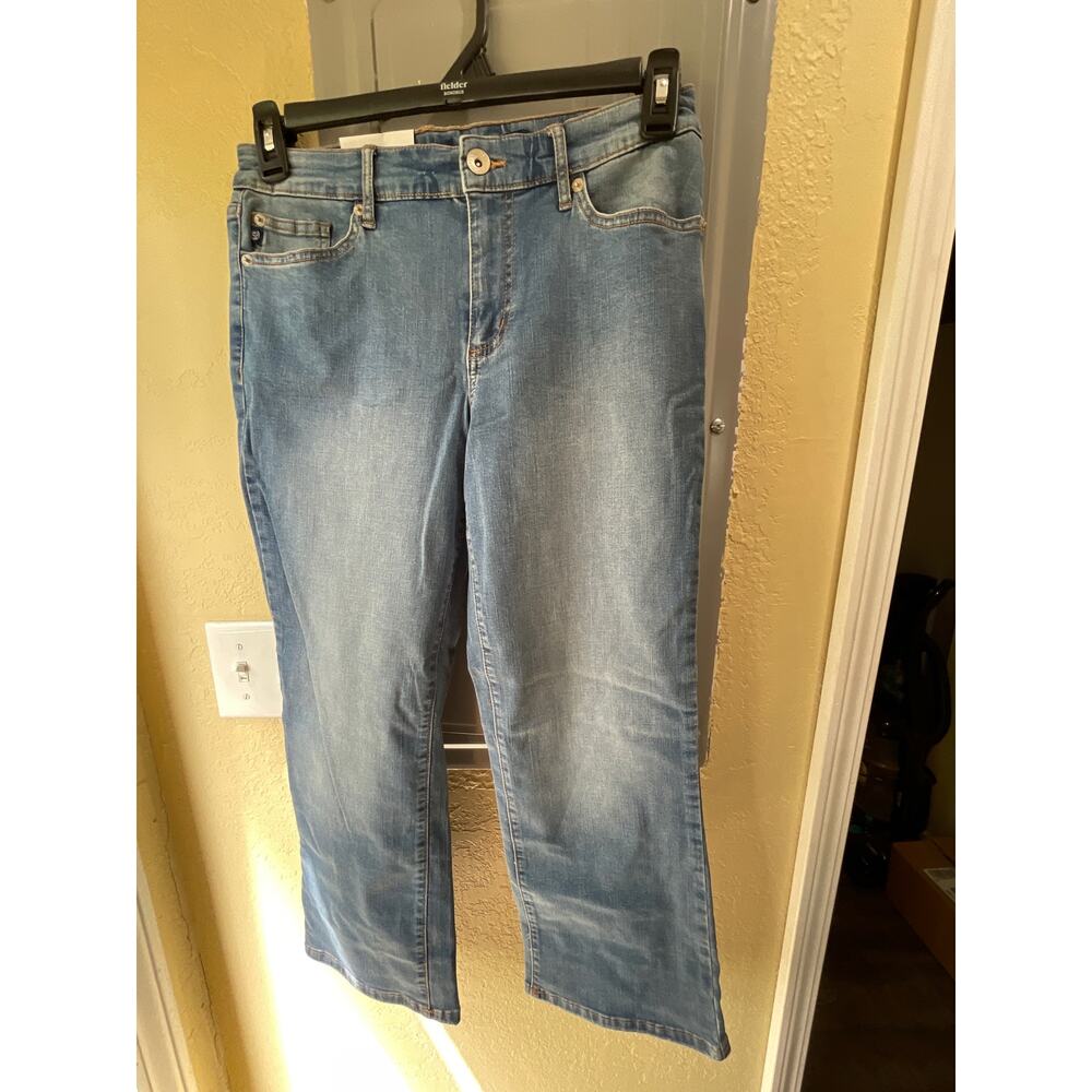 Chaps Jeans Mid Rise Crop Kick Missy Average Size 10/30